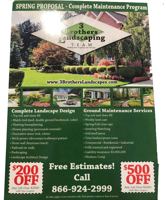 Three Brothers Landscaping Coupons